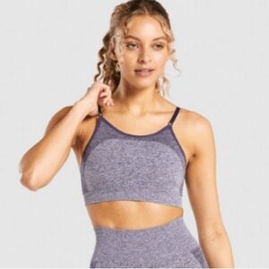 Gymshark Flex Strappy Purple Bra